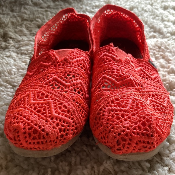 Neon orange crotchet Toms - Picture 4 of 4